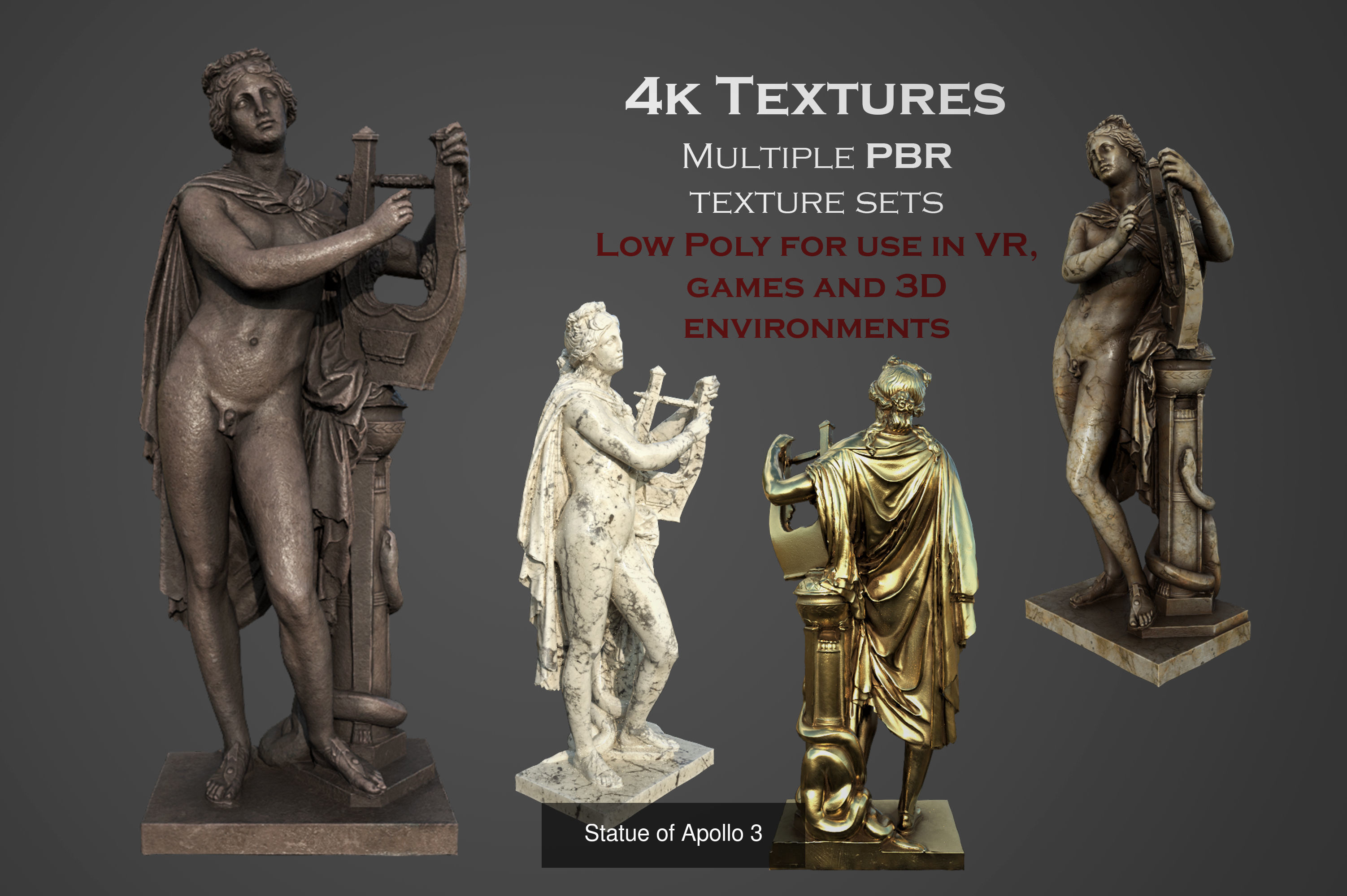 Apollo statues models collection _3