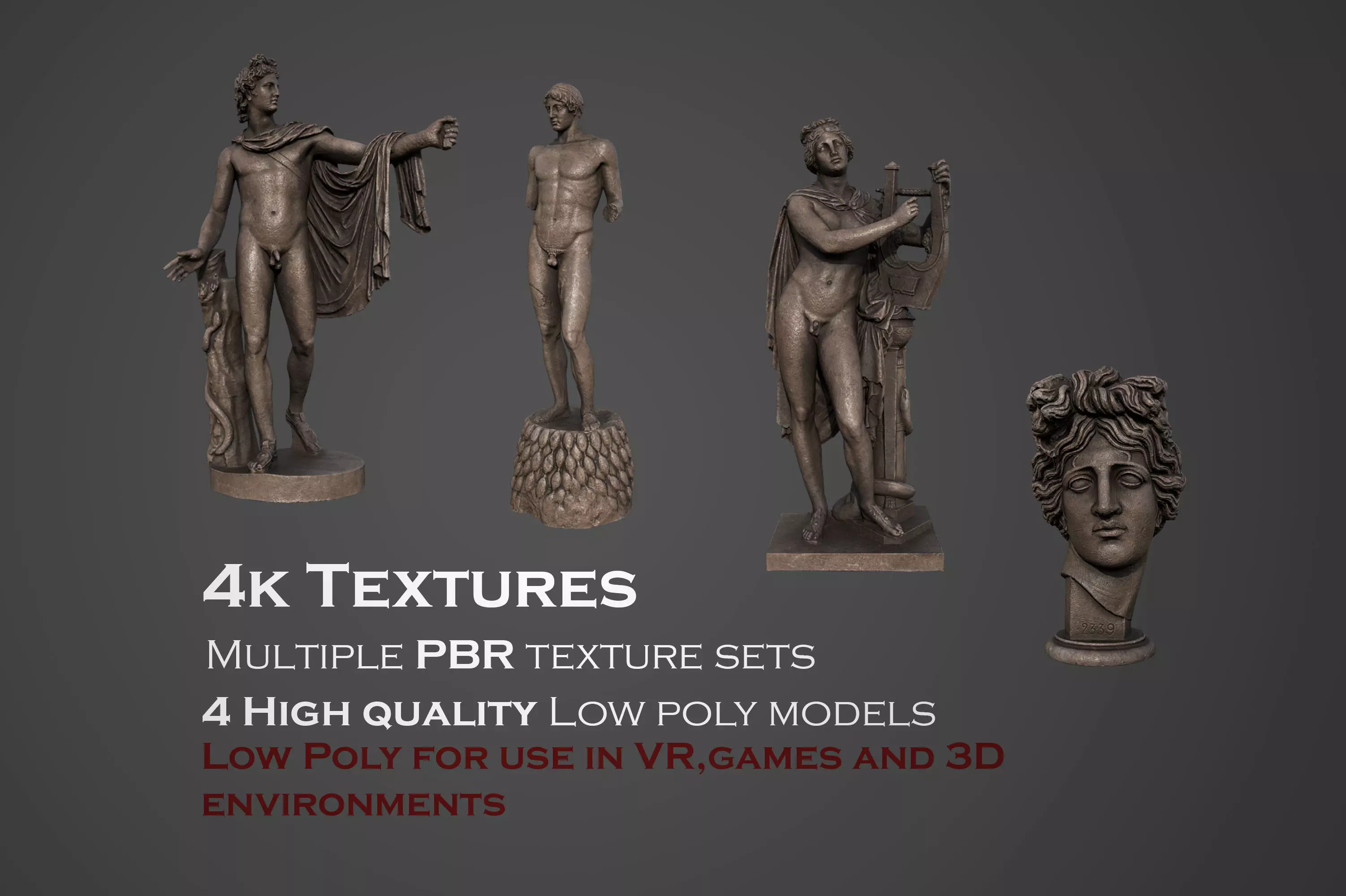 Apollo statues models collection _0