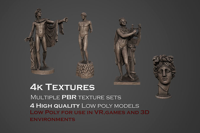 Apollo statues models collection 