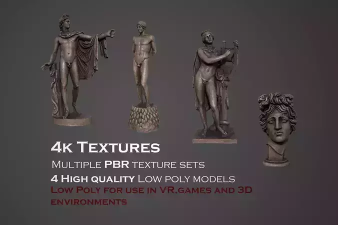 Apollo statues models collection 