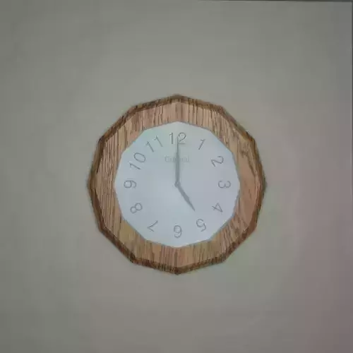 Simple Wooden Wall Clock