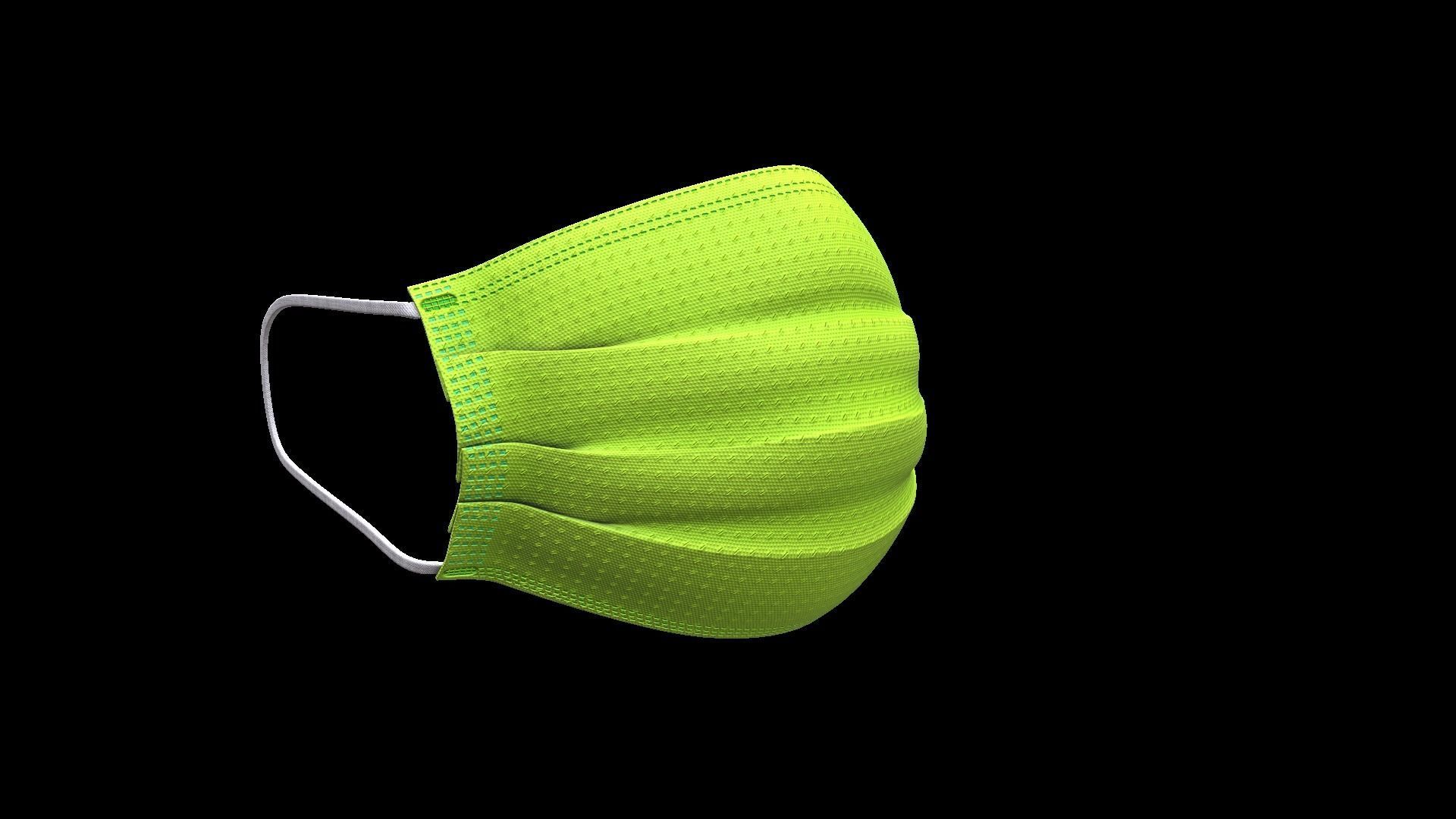 Medical Mask Low-poly 3D model_16