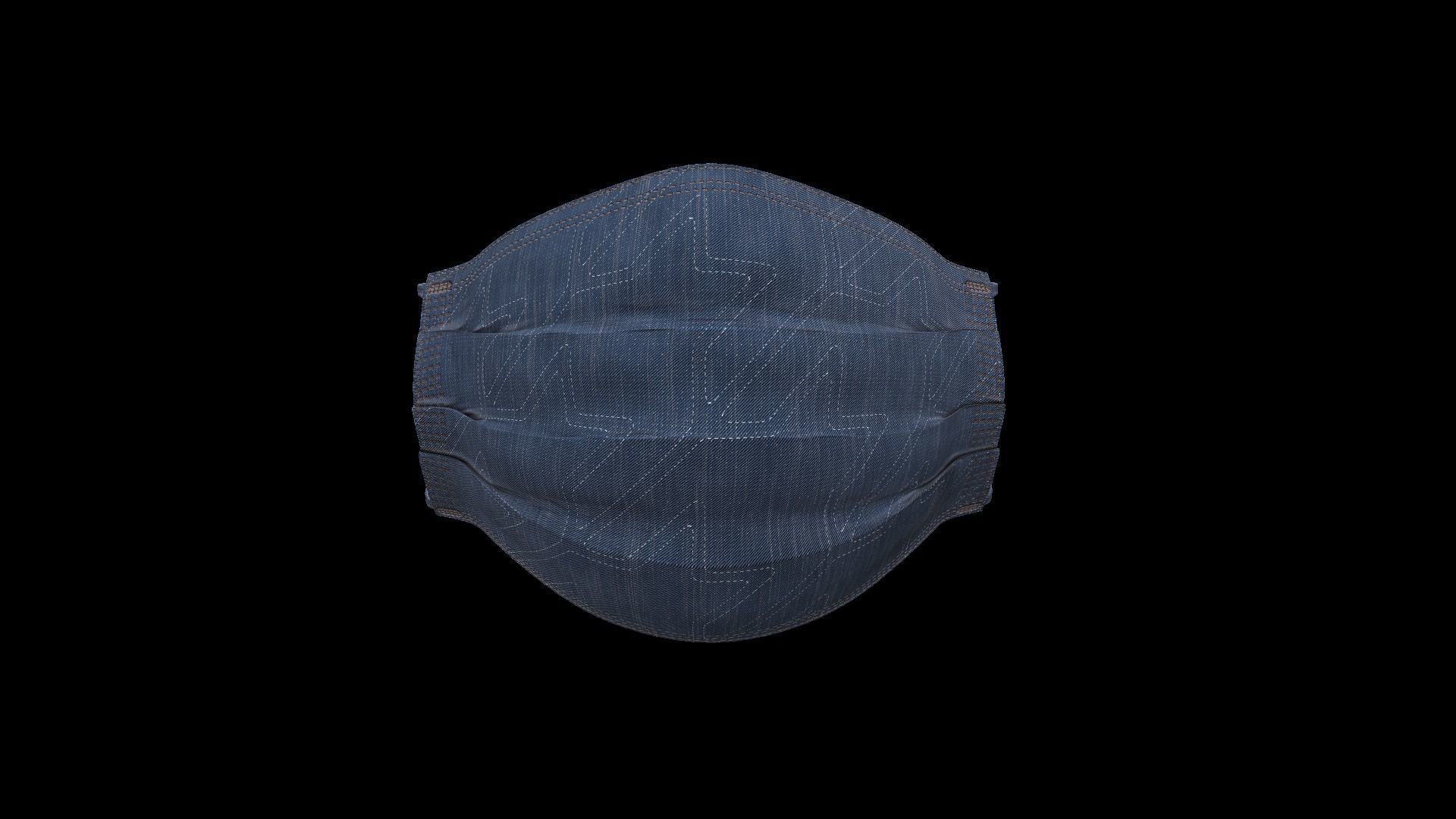 Medical Mask Low-poly 3D model_12