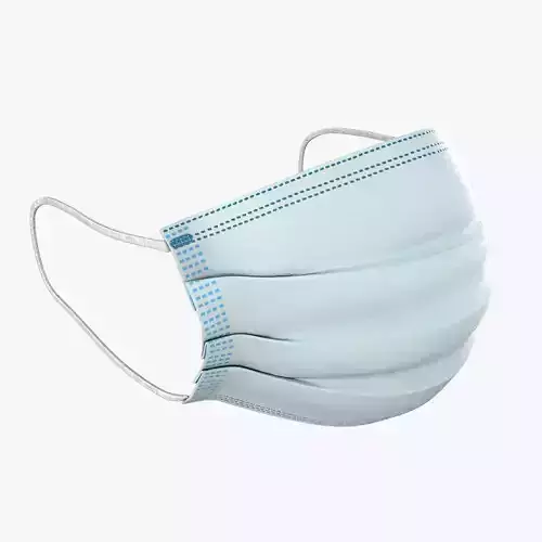 Medical Mask Low-poly 3D model