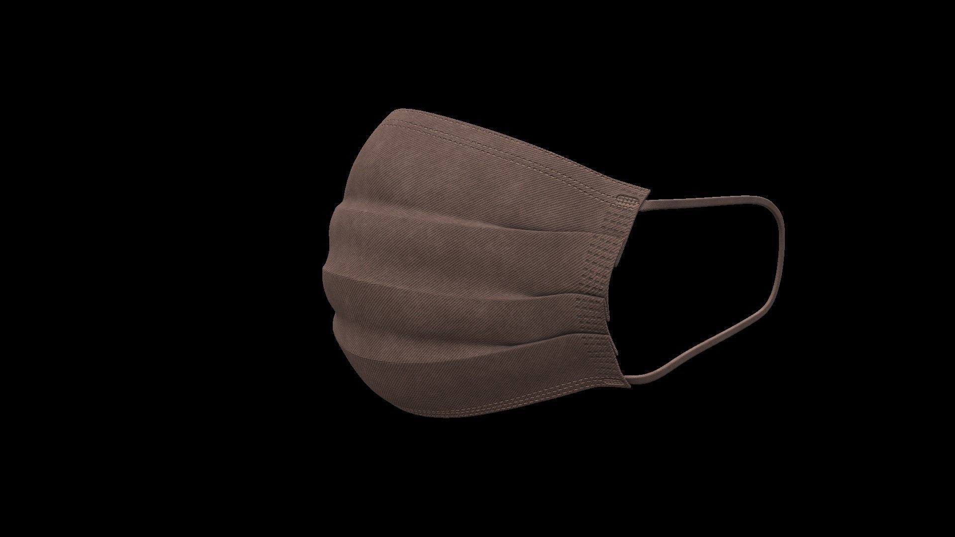 Medical Mask Low-poly 3D model_18