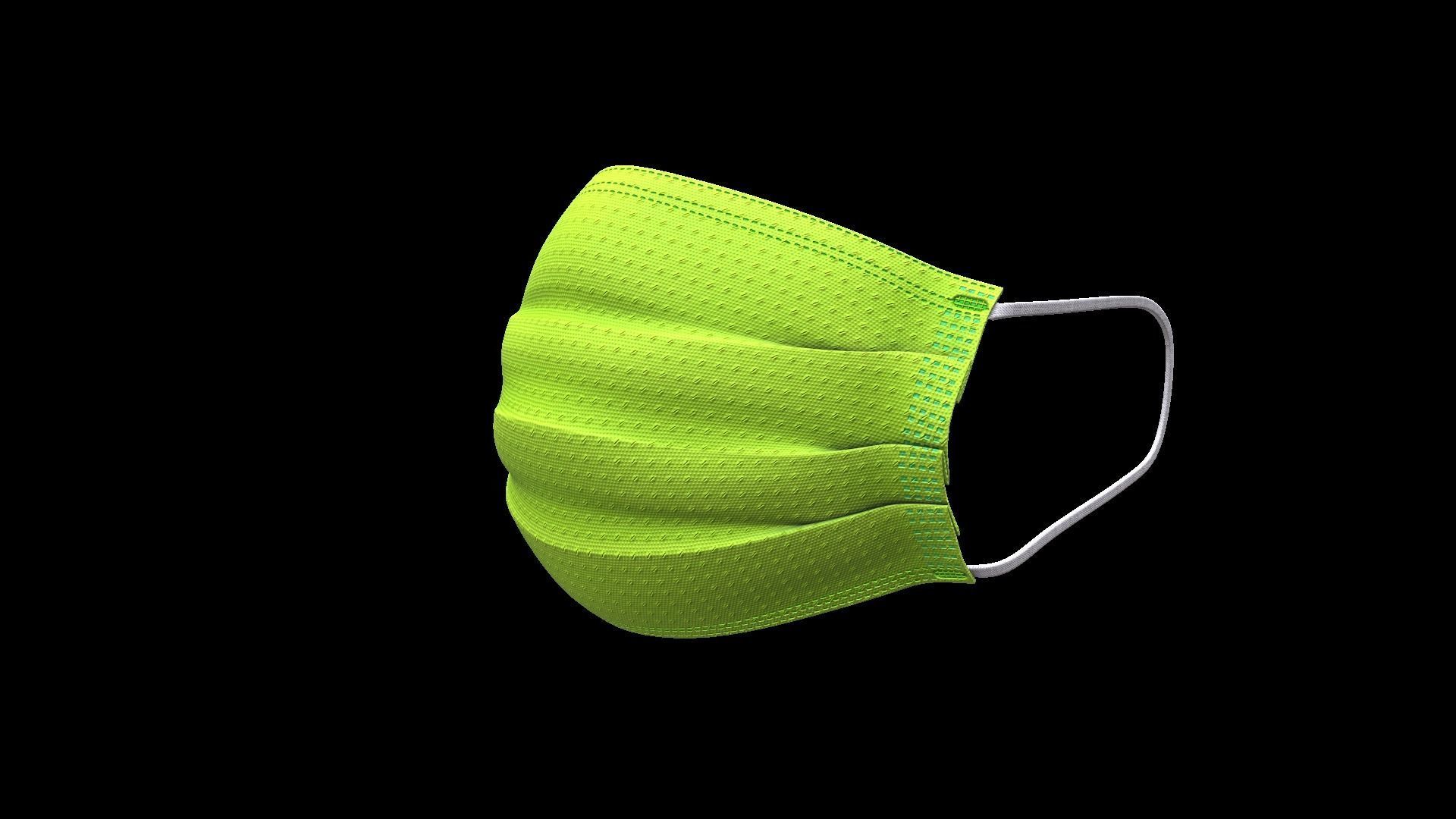 Medical Mask Low-poly 3D model_15