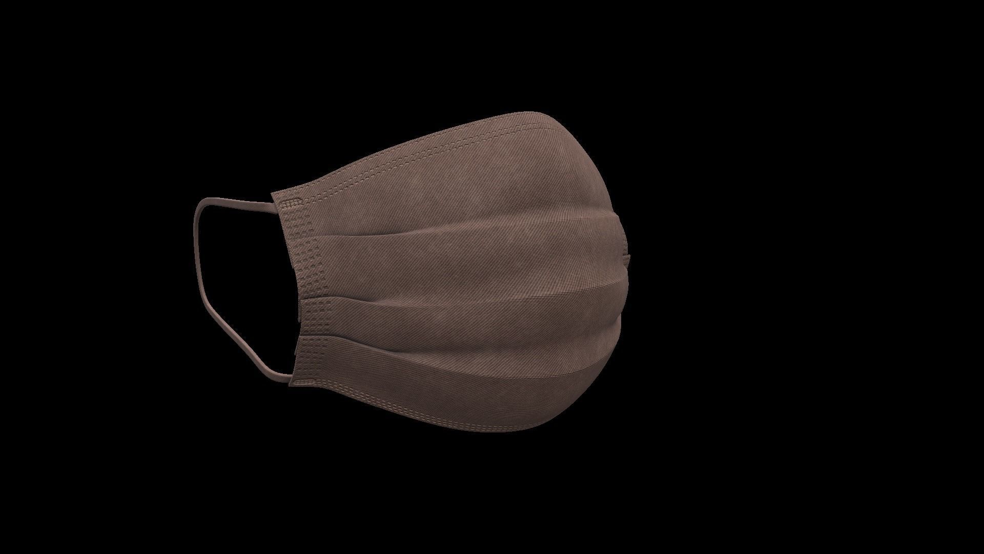 Medical Mask Low-poly 3D model_20