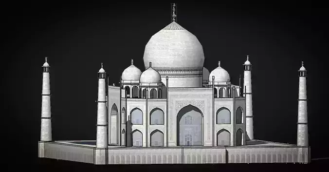 Taj Mahal 3D PRINT MODEL 3D print model
