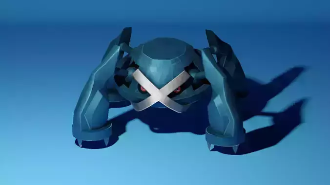 Metagross robot Low-poly 3D model