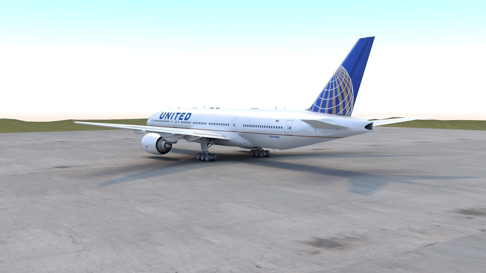 B 777-200 3D model_4