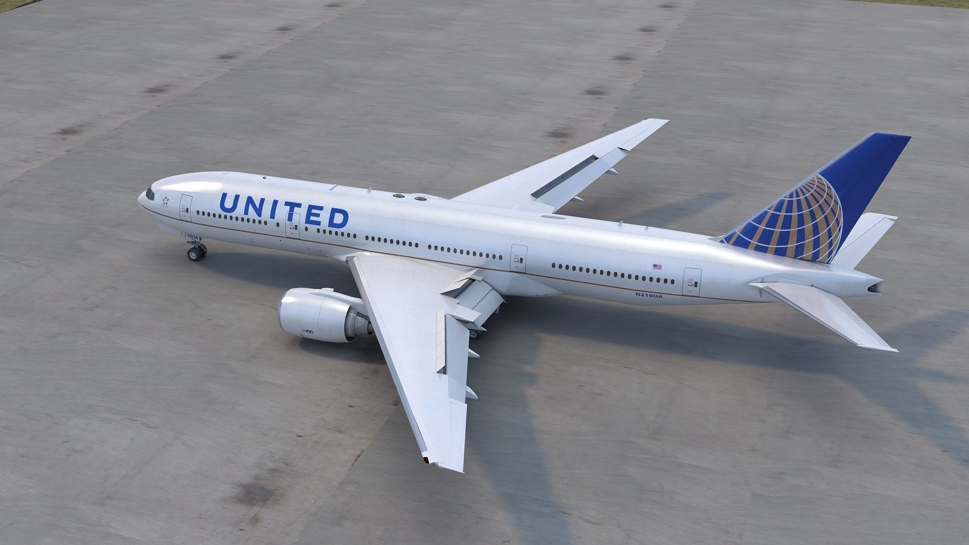 B 777-200 3D model_8