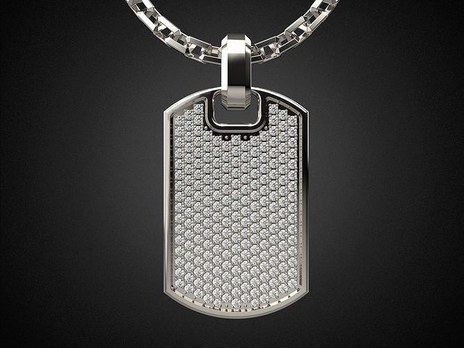 Soldier token small pendant P10 3D print model