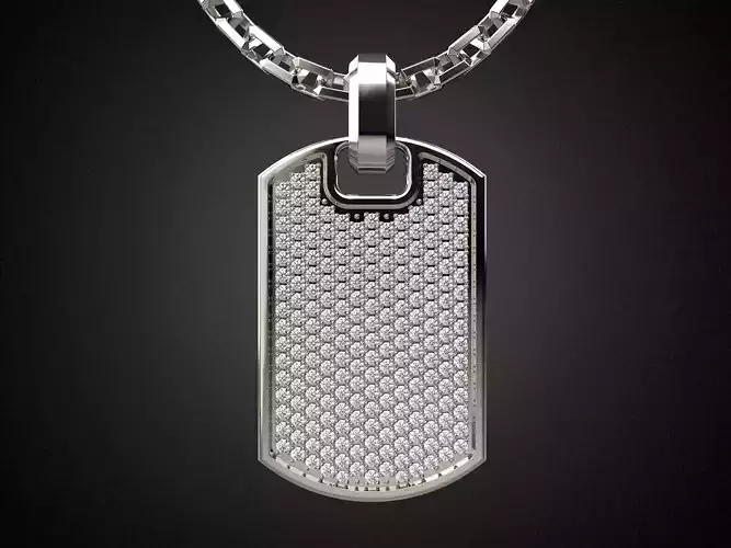 Soldier token small pendant P10 3D print model