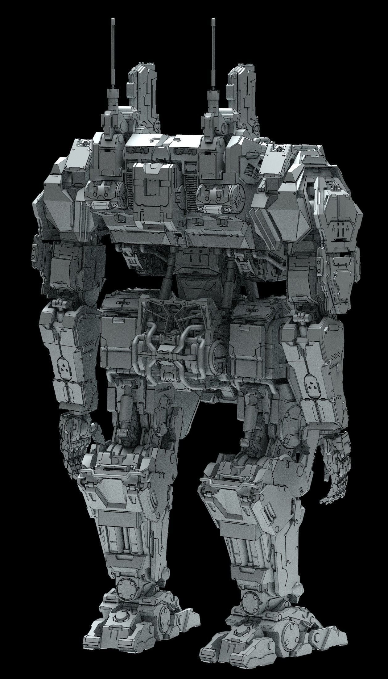 Tarvos Free low-poly 3D model_12