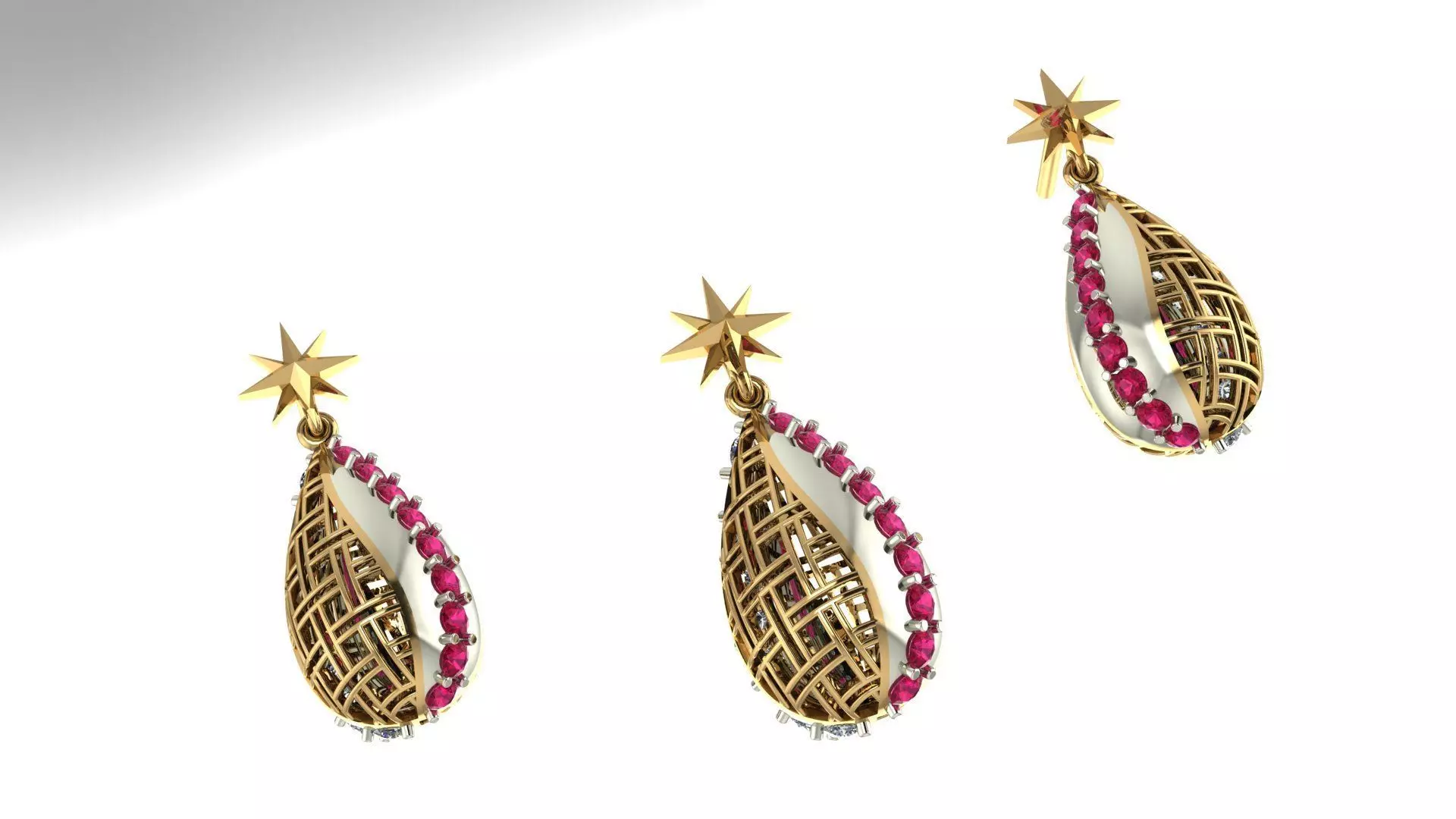 pendant - tear drop- 3D print model_0