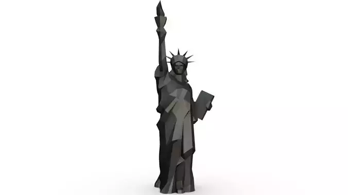 statue of liberty low poly