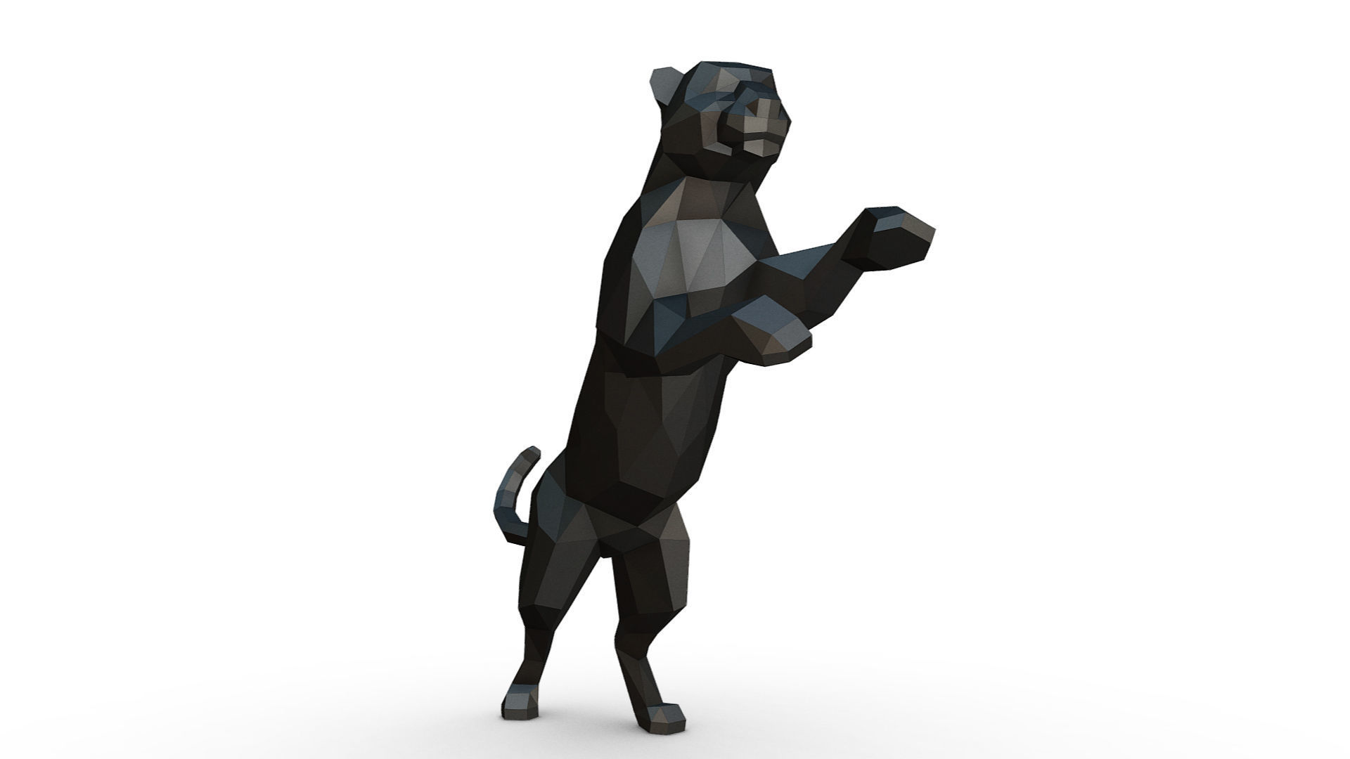leopard figure 3D print model_6