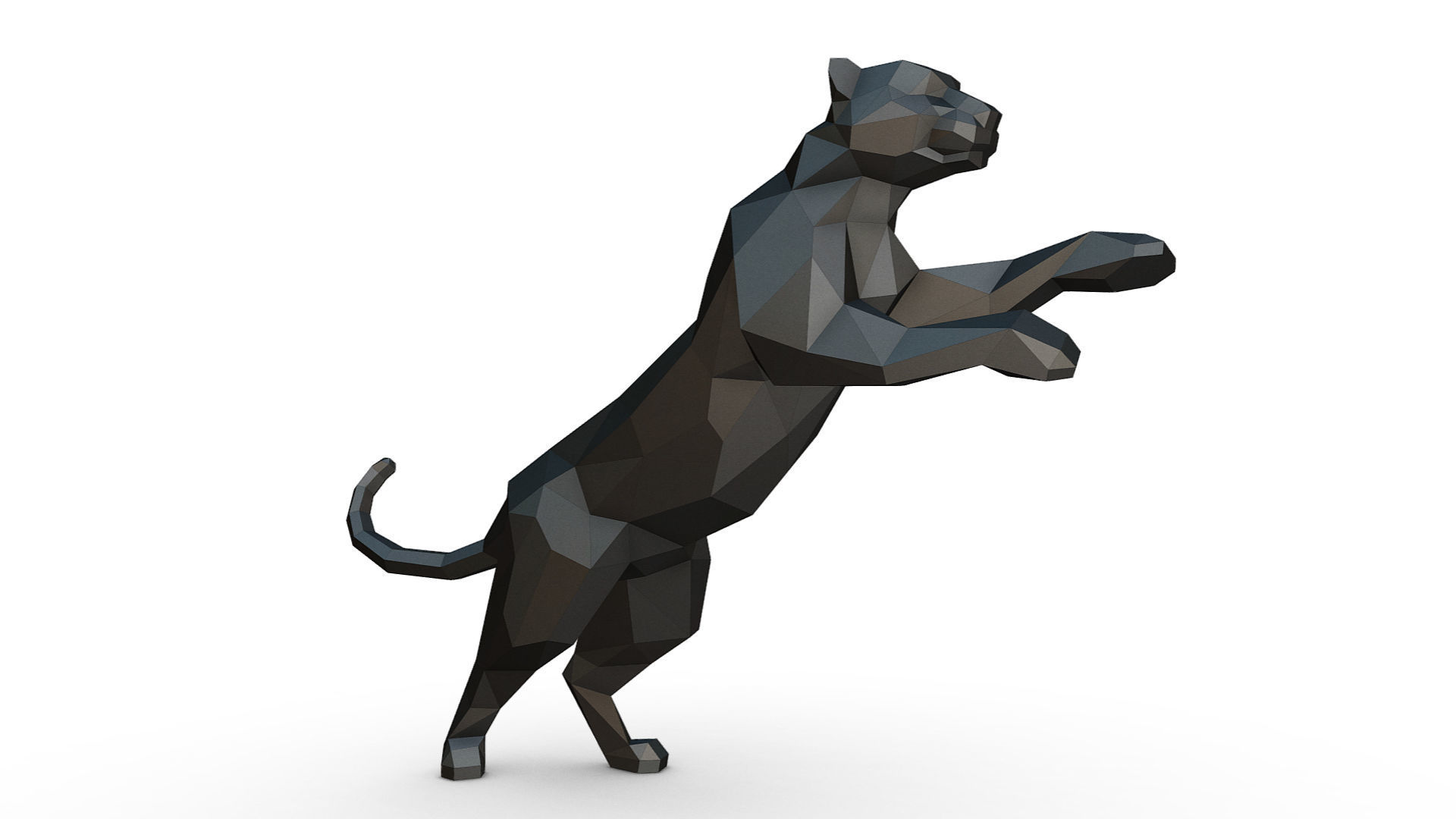 leopard figure 3D print model_5