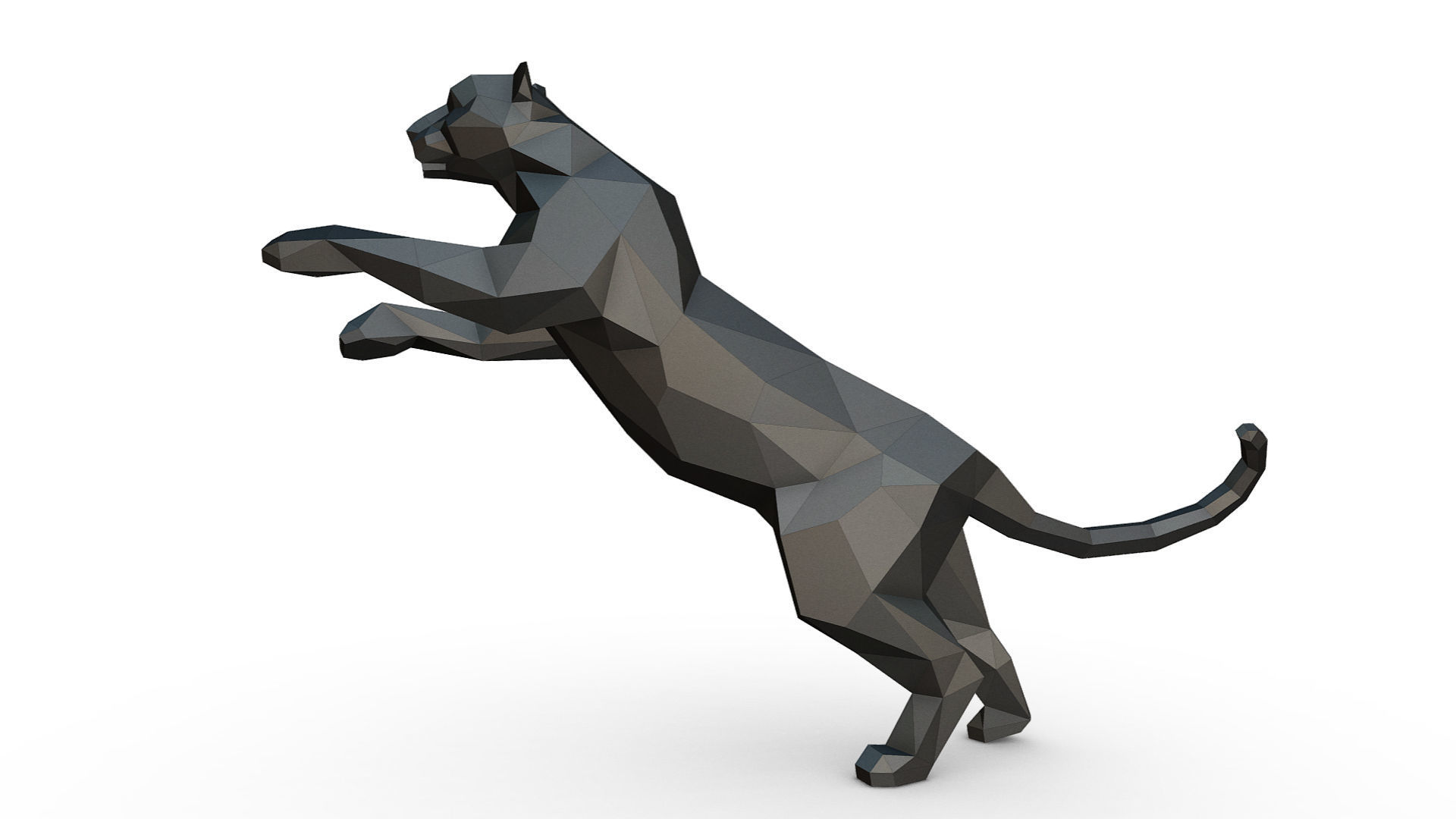 leopard figure 3D print model_1