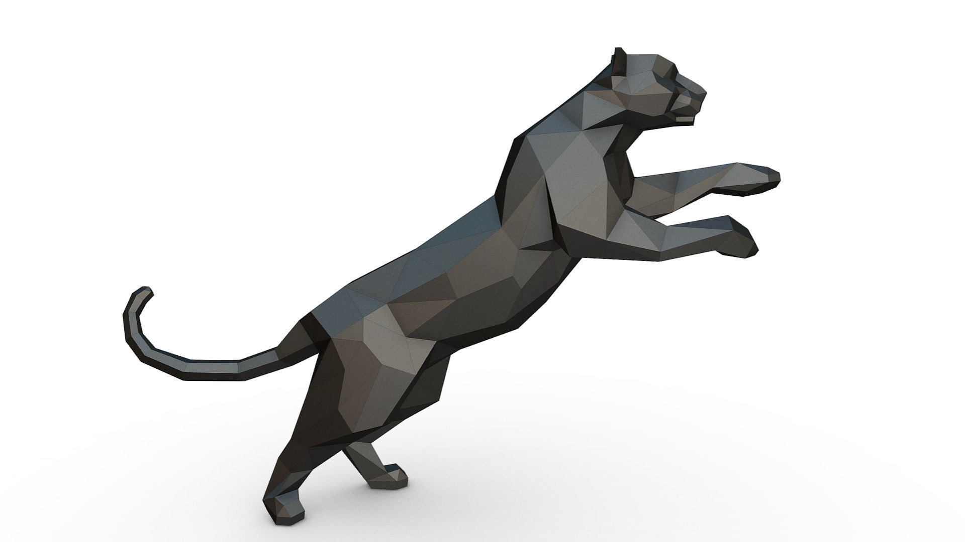 leopard figure 3D print model_4