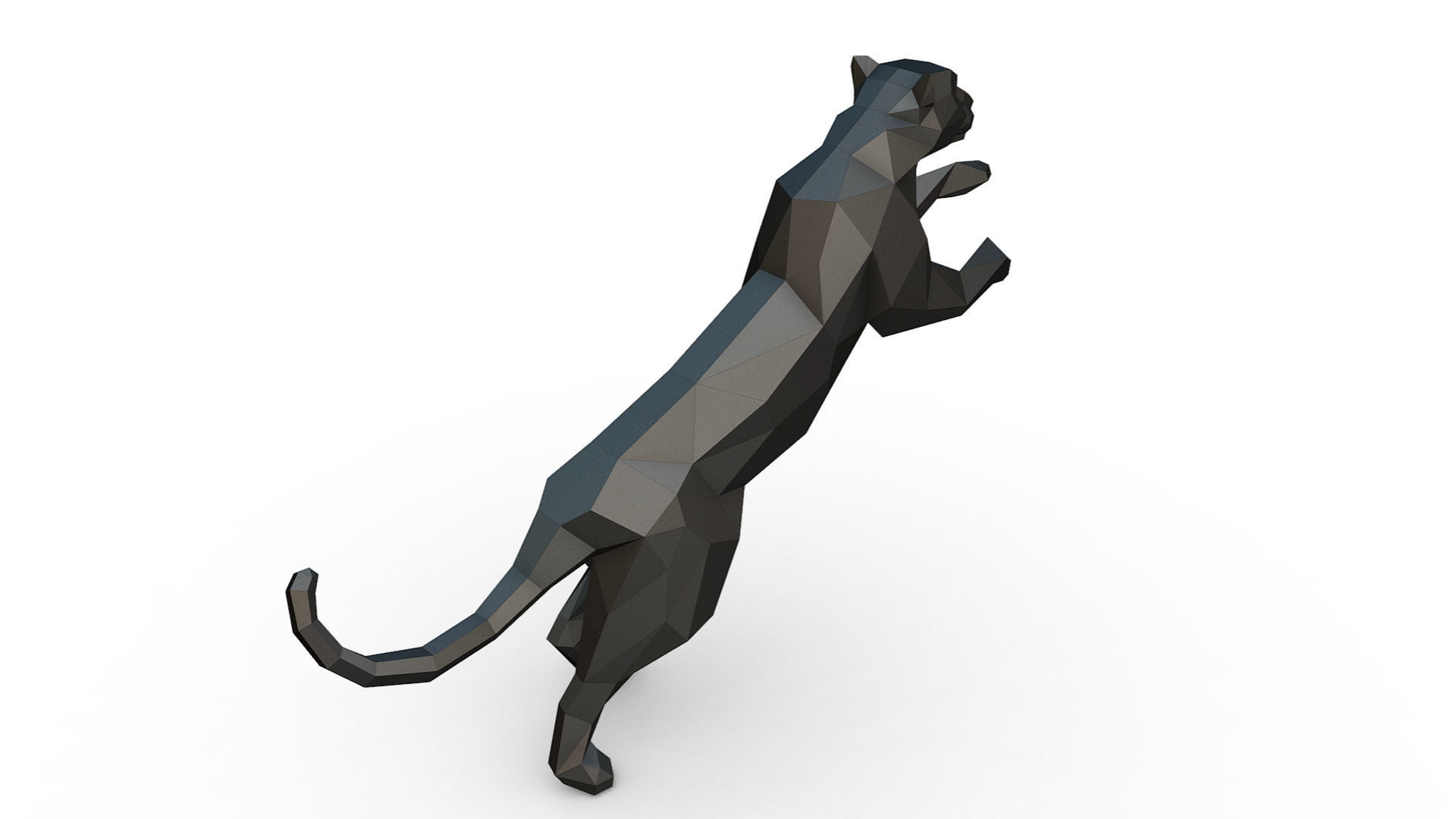 leopard figure 3D print model_3