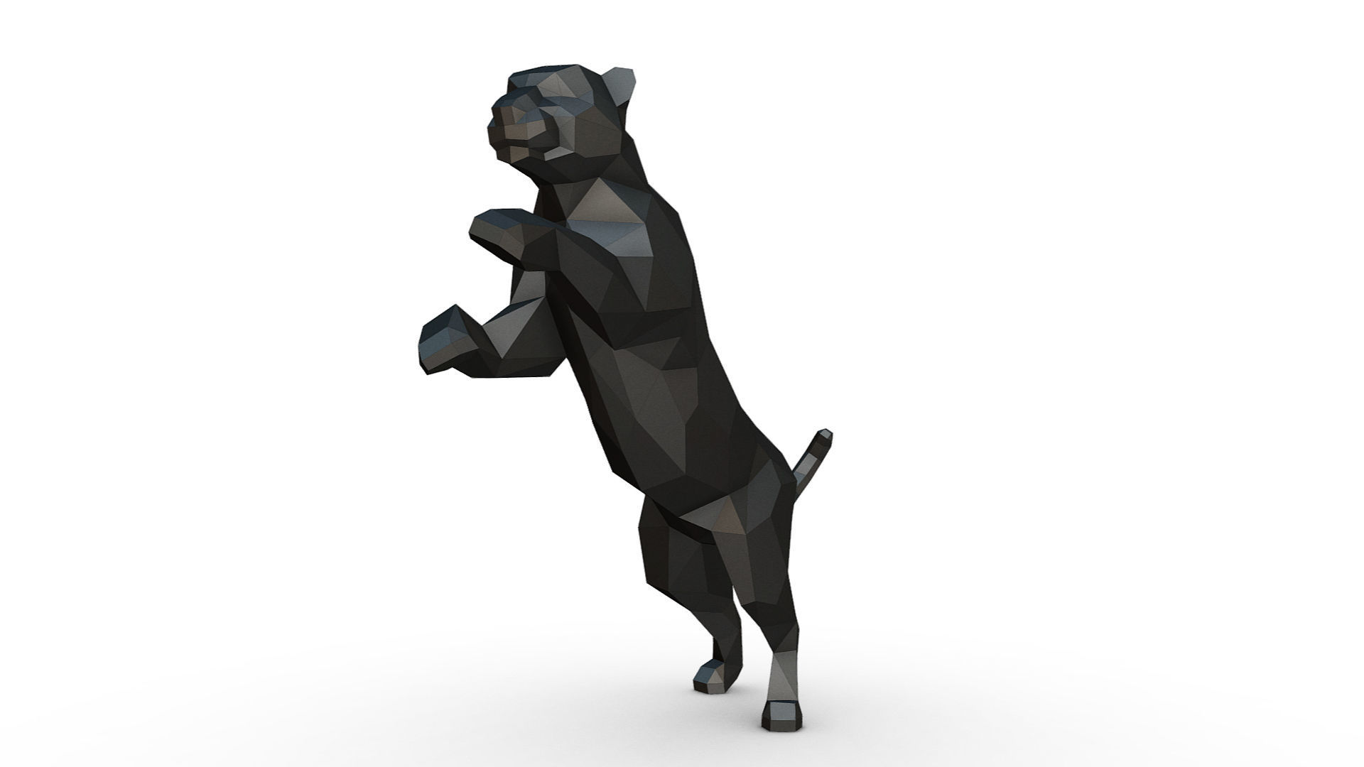 leopard figure 3D print model_7