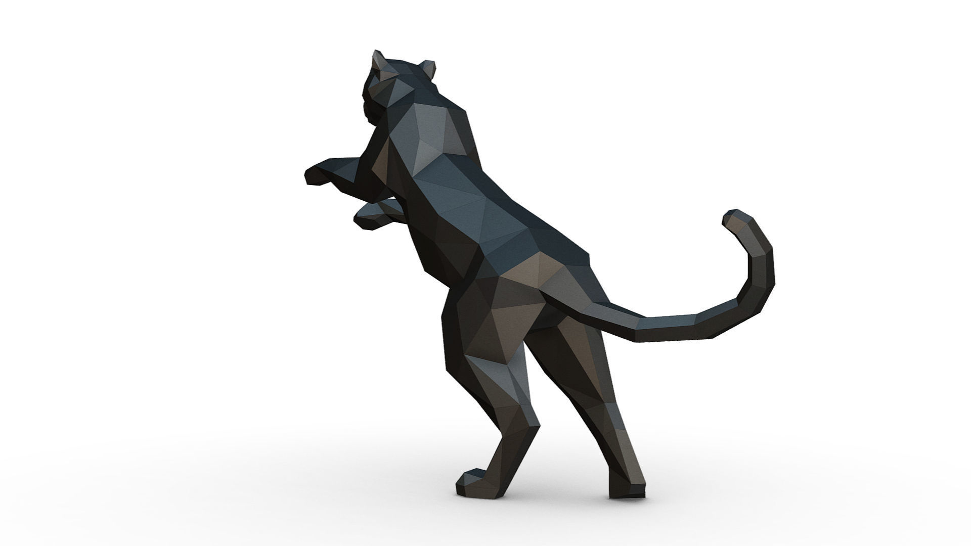 leopard figure 3D print model_2