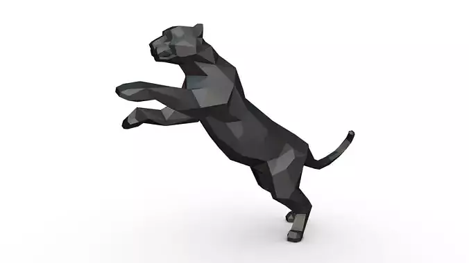 leopard figure 3D print model