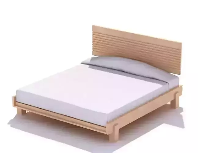 Wooden Platform Bed