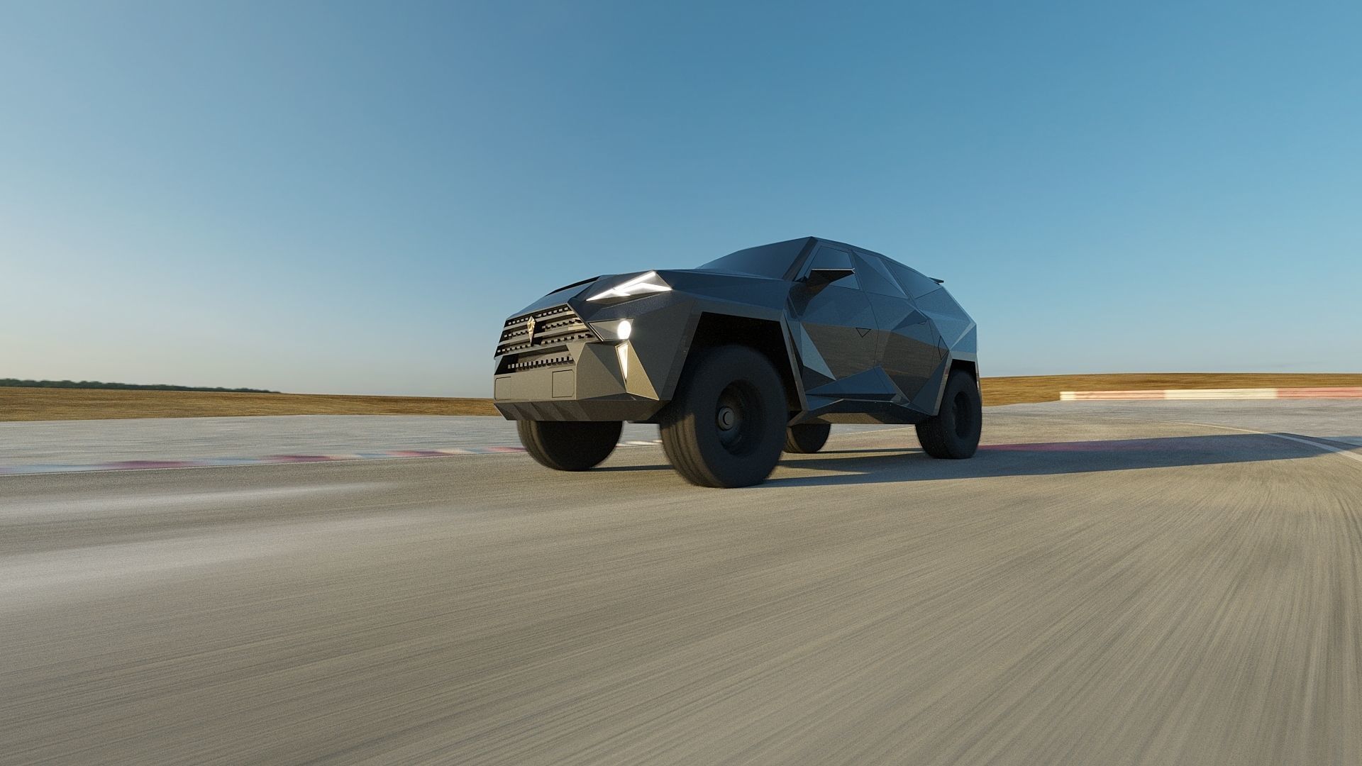Karlmann King SUV Low-poly 3D model_5