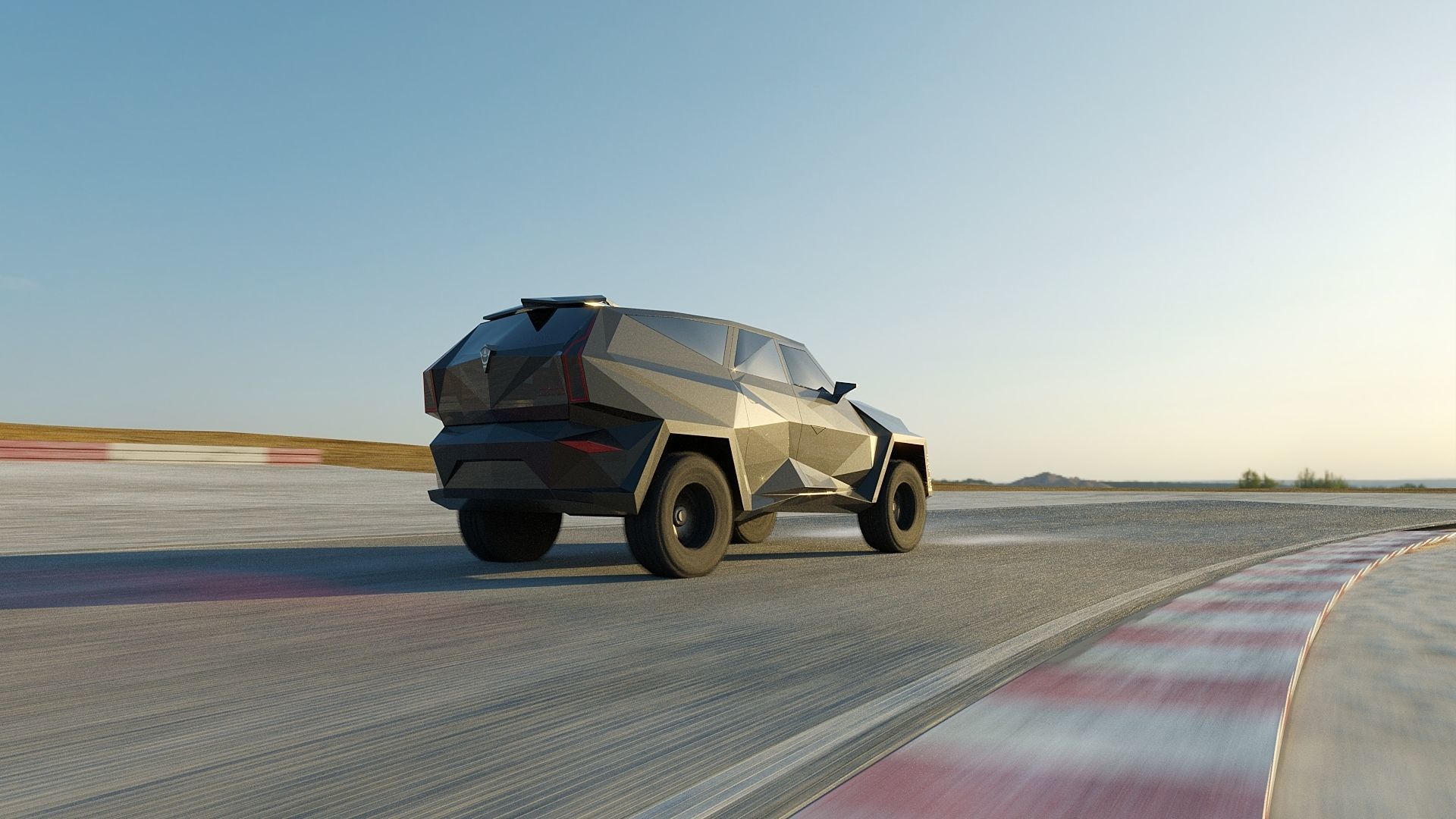 Karlmann King SUV Low-poly 3D model_3