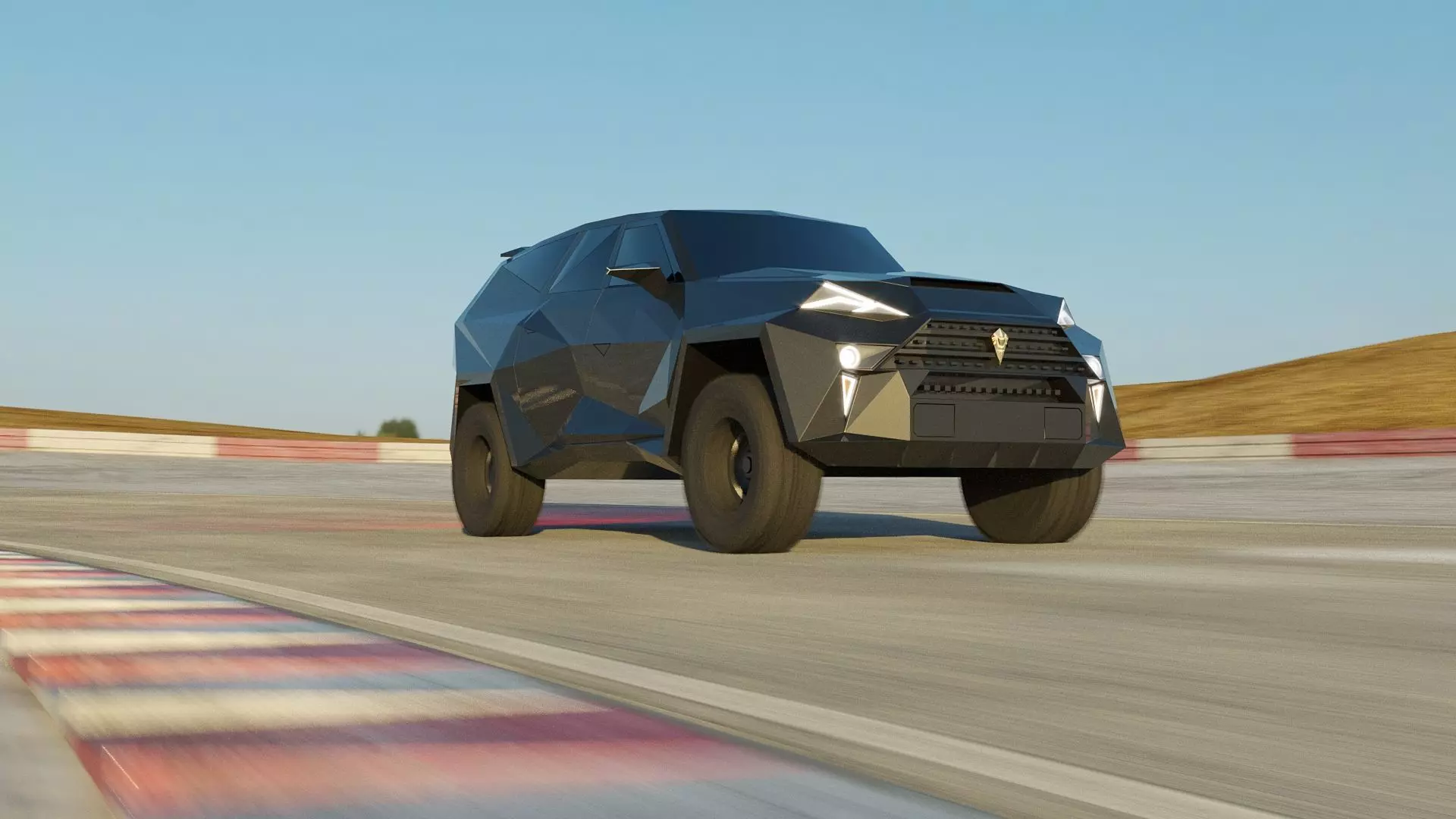 Karlmann King SUV Low-poly 3D model_0