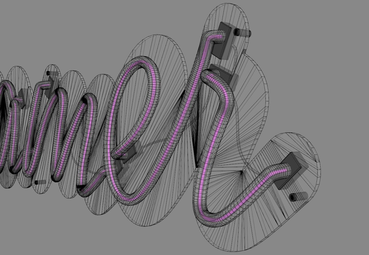Dreamer - Neon Sign 3D model_9