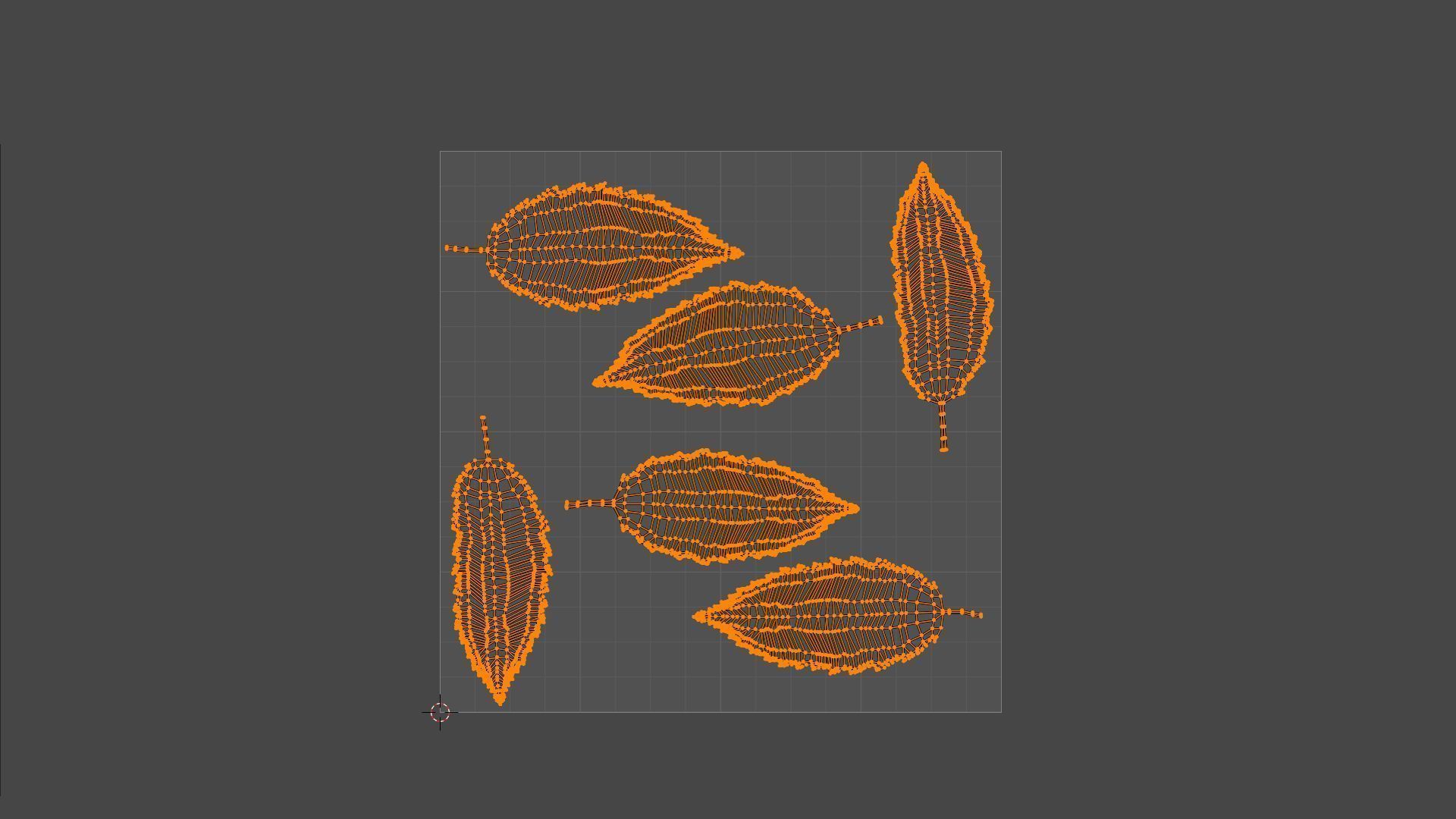 Fall Autumn Leaves Pack 3D model_24