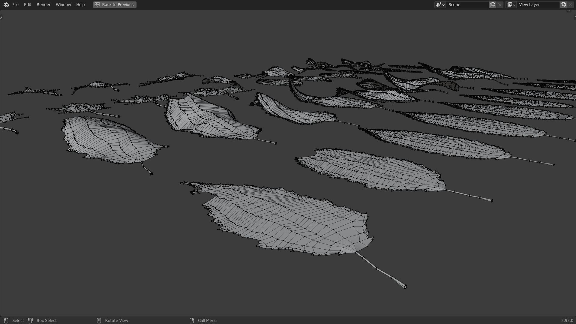 Fall Autumn Leaves Pack 3D model_16