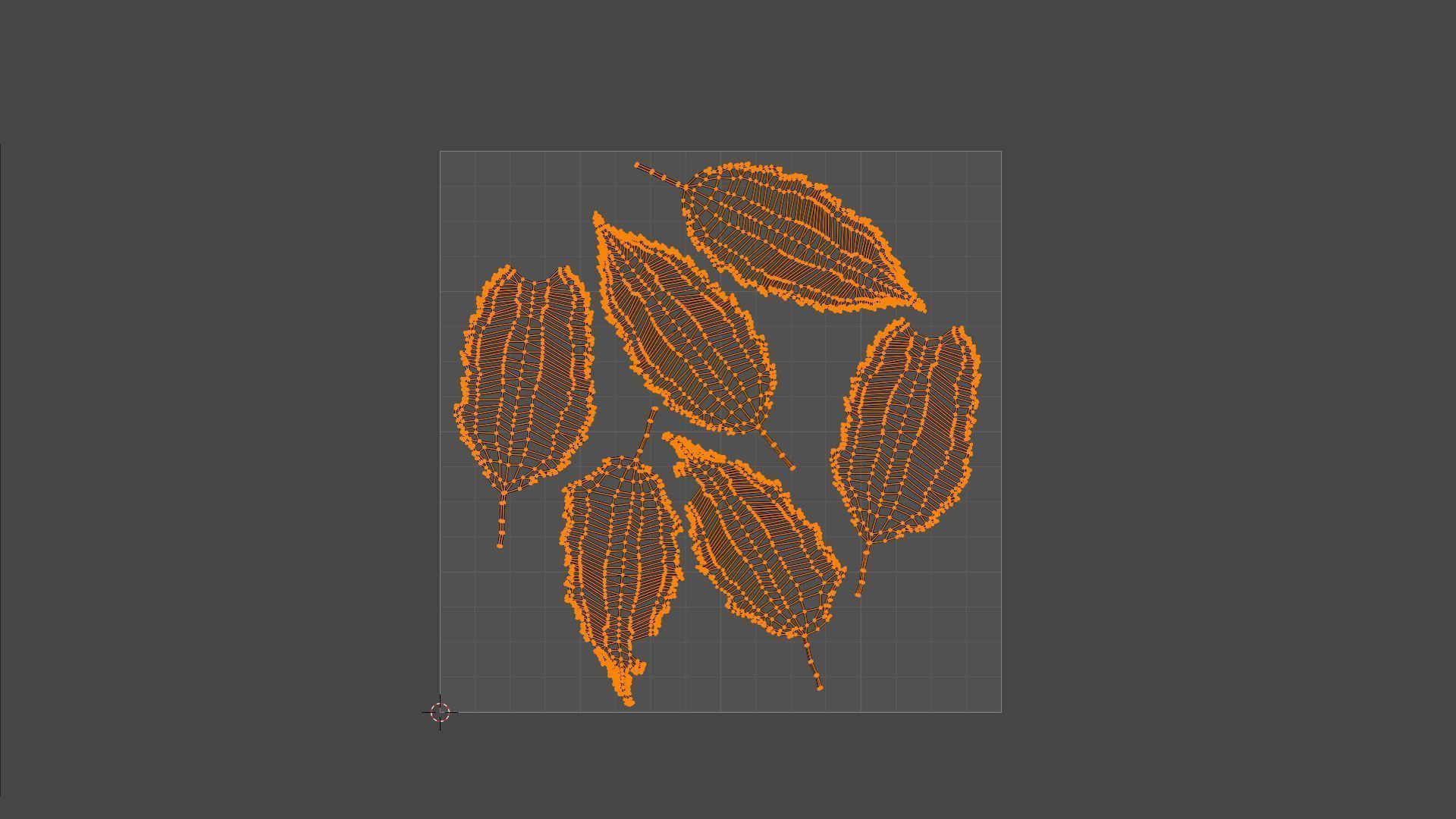 Fall Autumn Leaves Pack 3D model_23