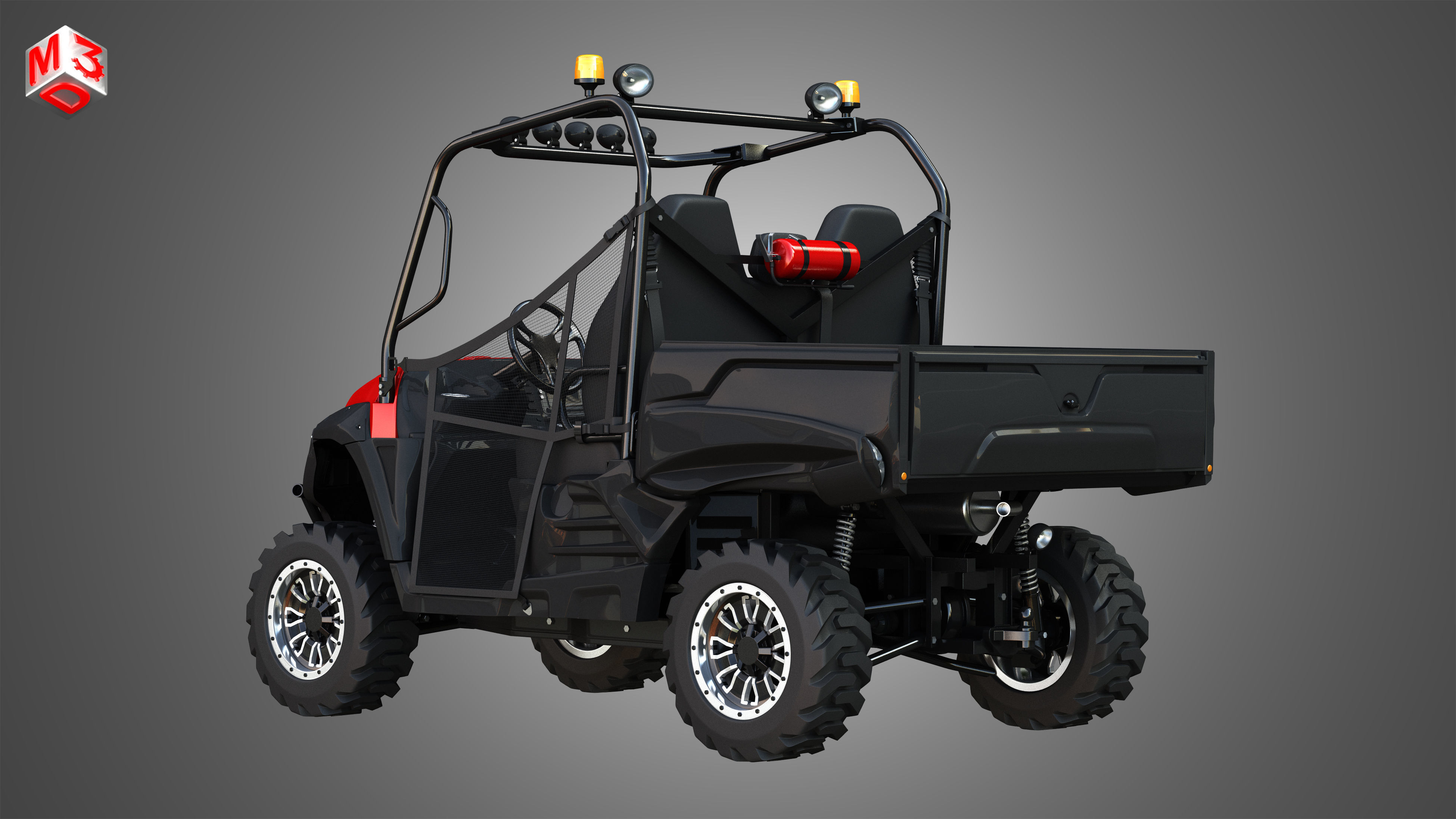  Mahindra 1000 Gas Standard 3D model_3