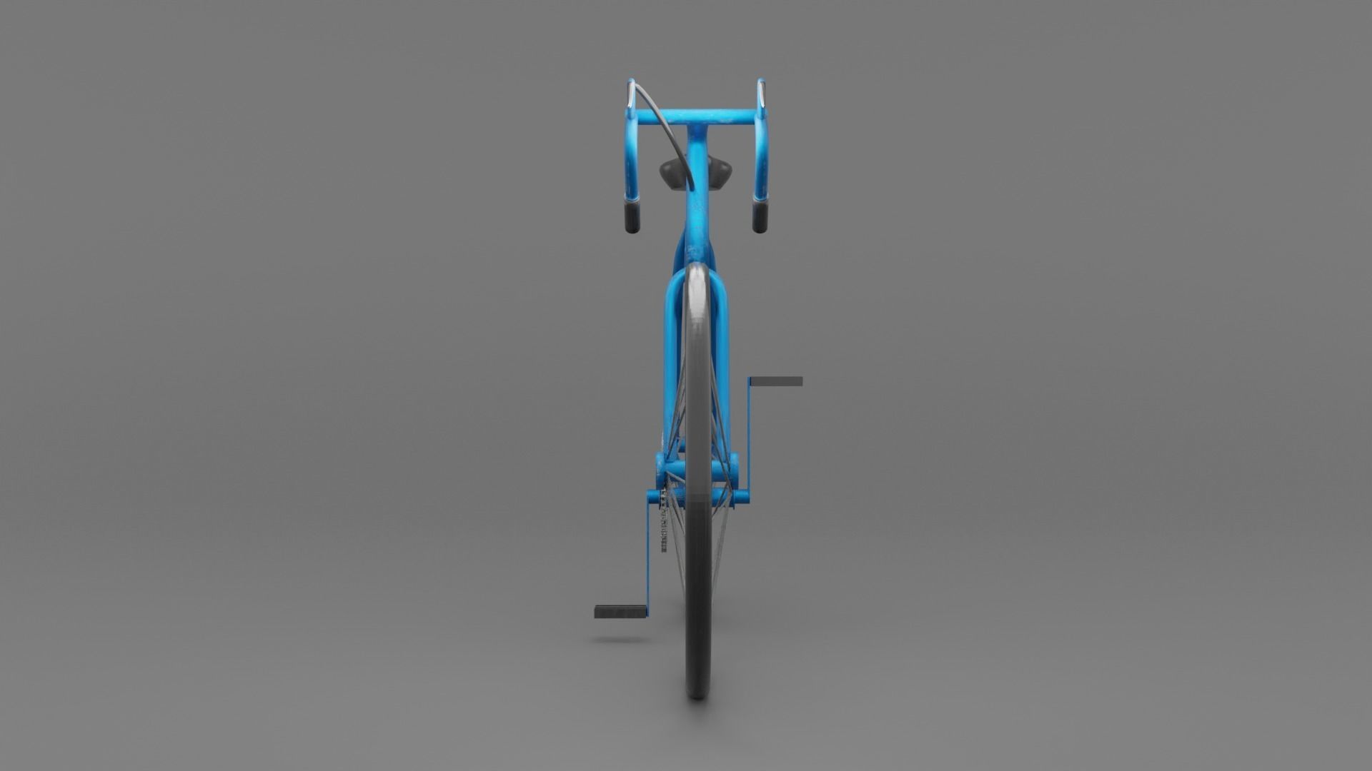 bicycle Low-poly 3D model_2