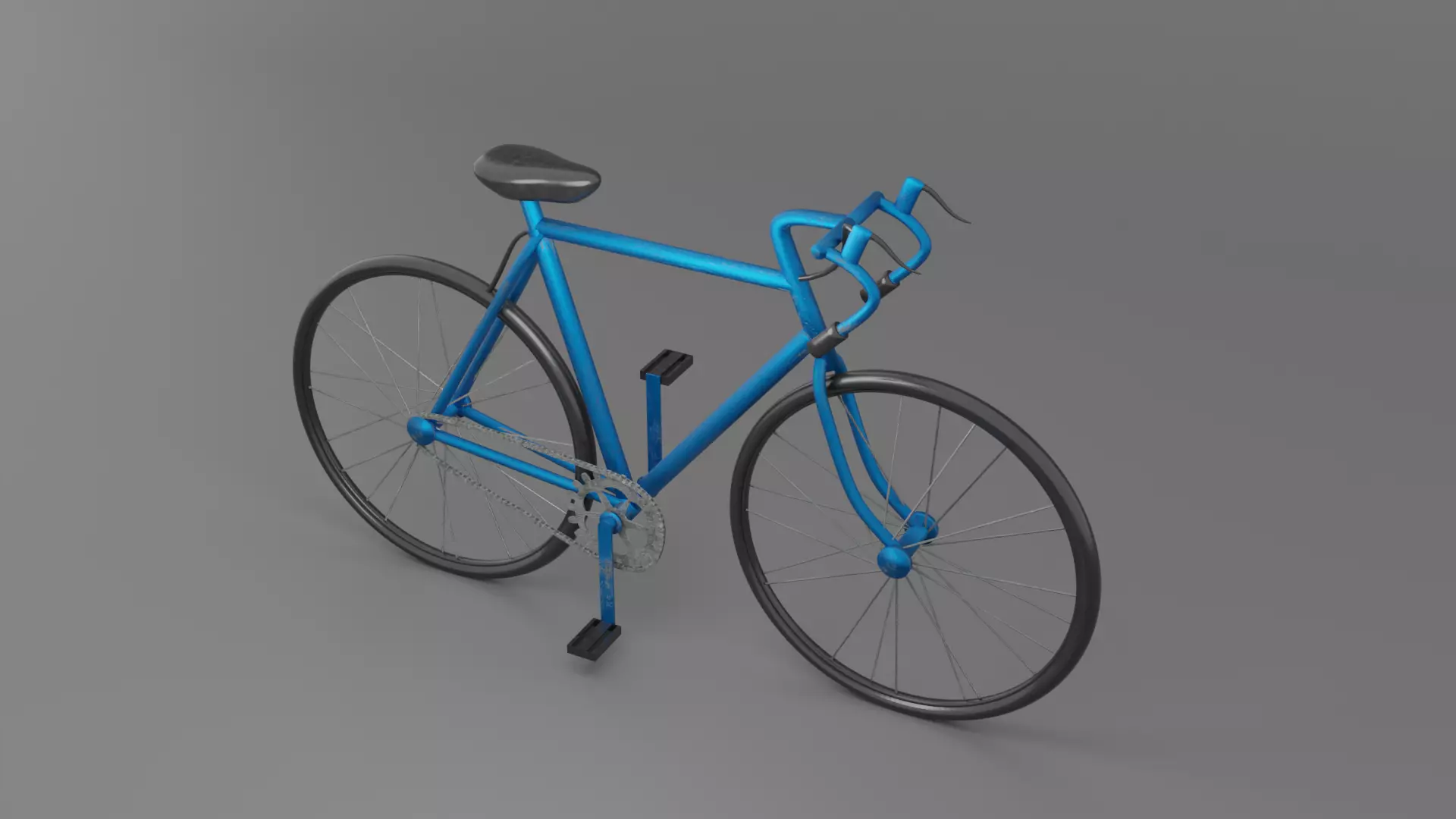 bicycle Low-poly 3D model_0