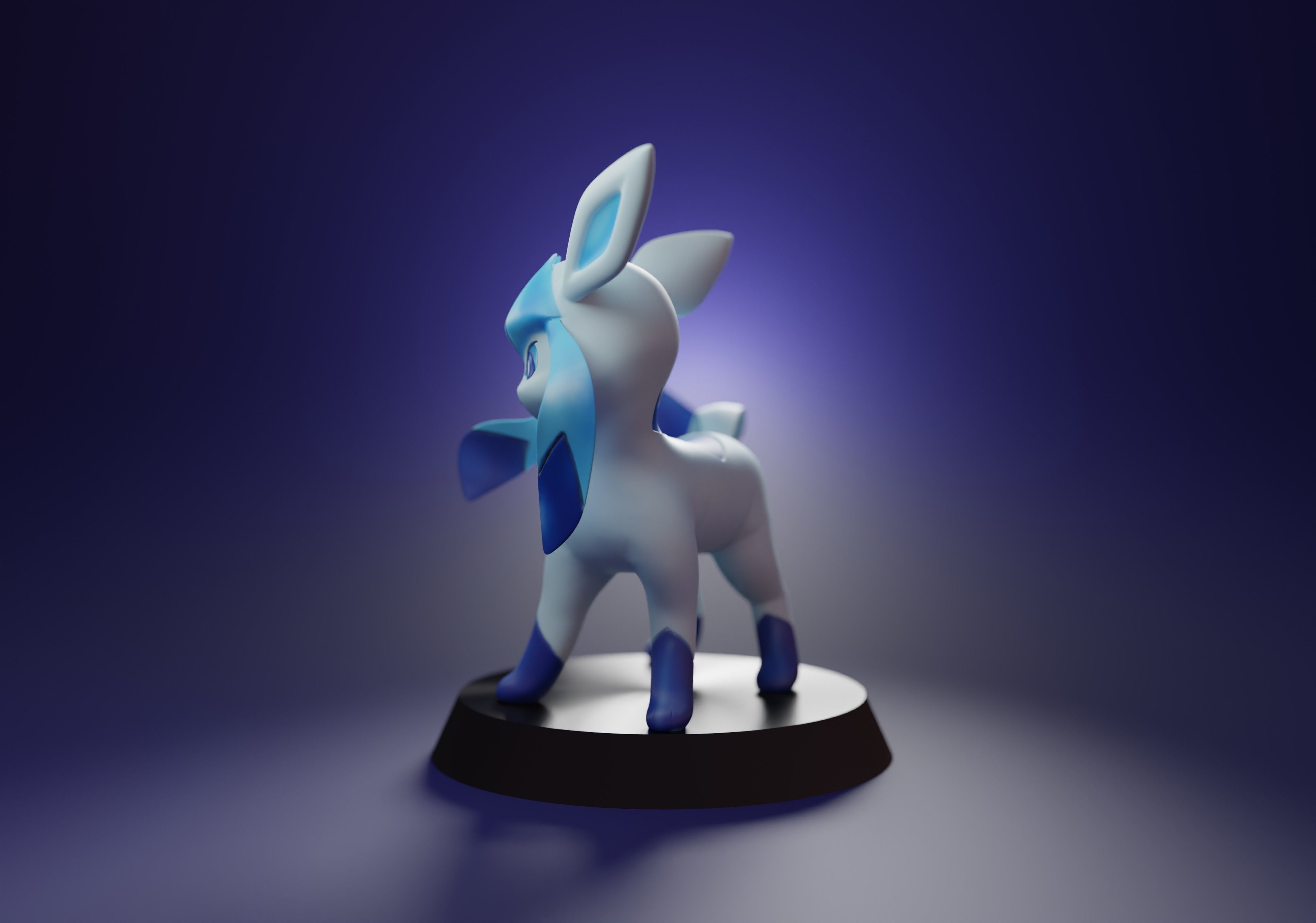 GLACEON - cute 3D printable shiny pokemon 3D print model_2