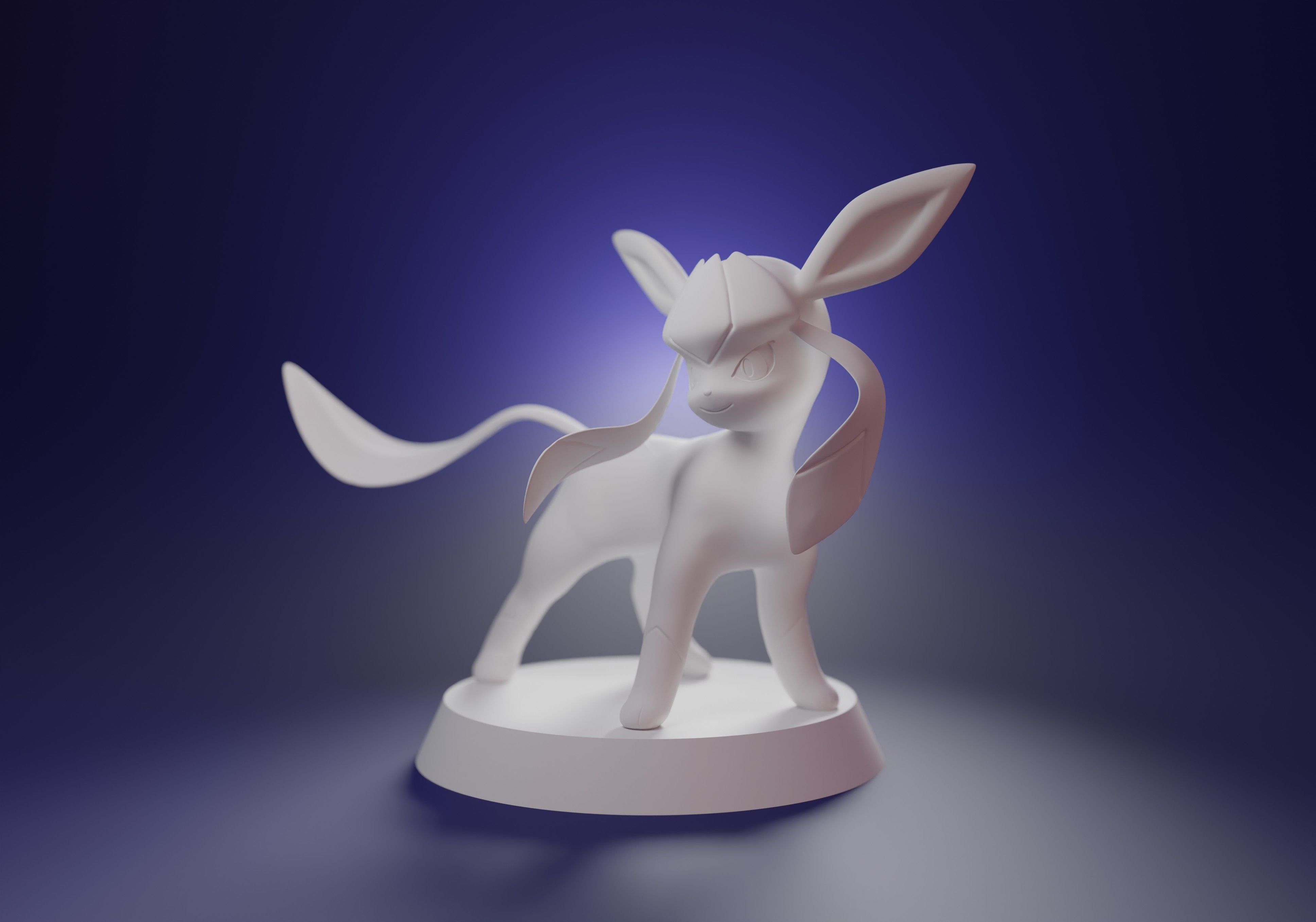 GLACEON - cute 3D printable shiny pokemon 3D print model_5