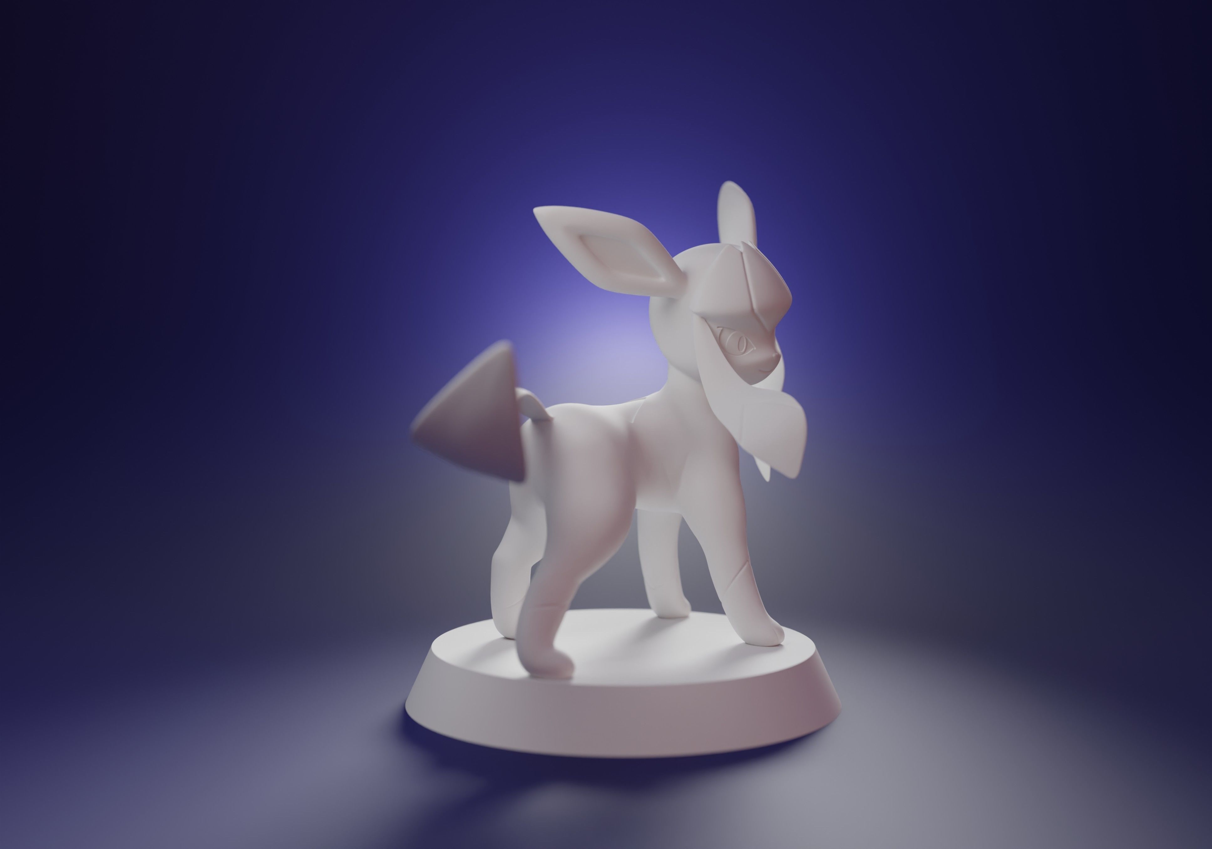 GLACEON - cute 3D printable shiny pokemon 3D print model_8