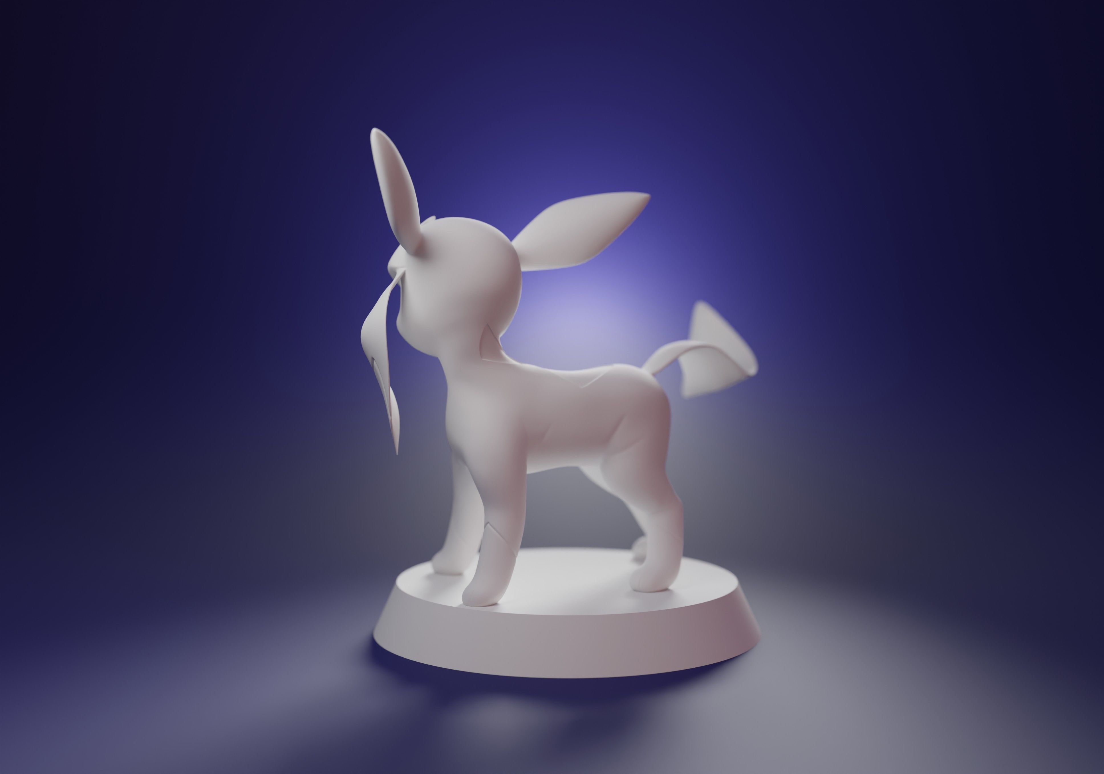GLACEON - cute 3D printable shiny pokemon 3D print model_7