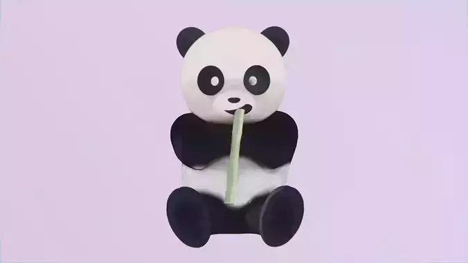 Panda - Toon Simple Style Free 3D model