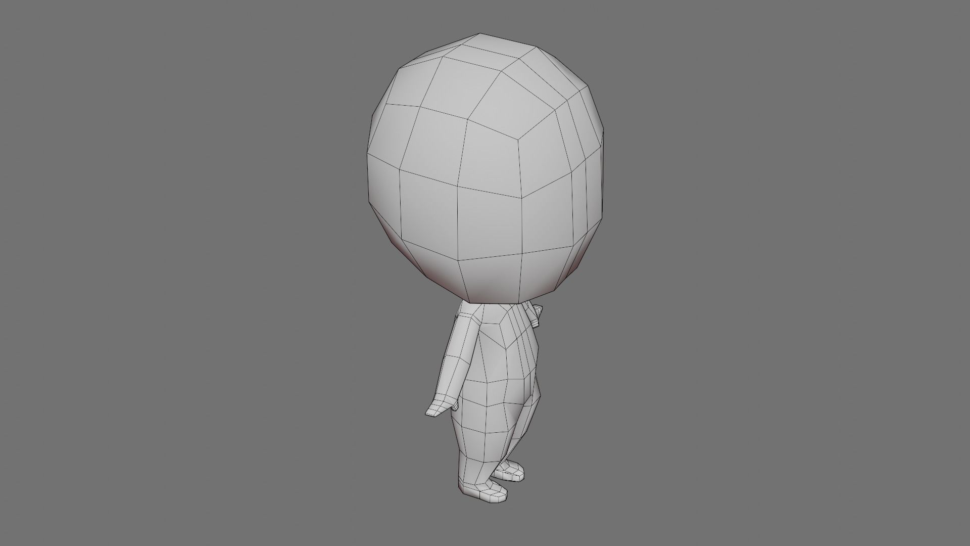 Simple Free Character Free low-poly 3D model_9
