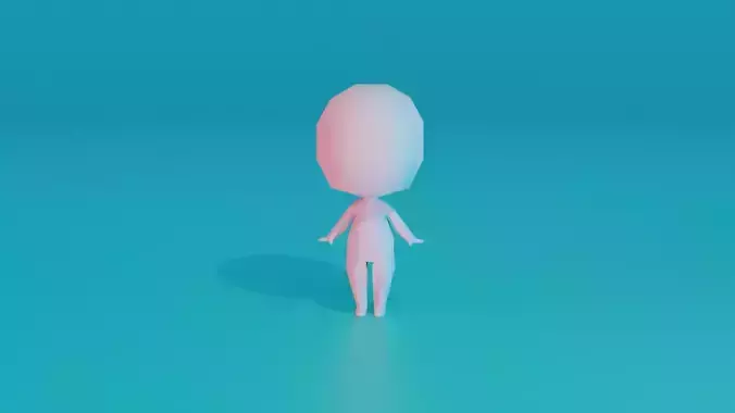Simple Free Character Free low-poly 3D model Simple Free Character Free low-poly 3D model