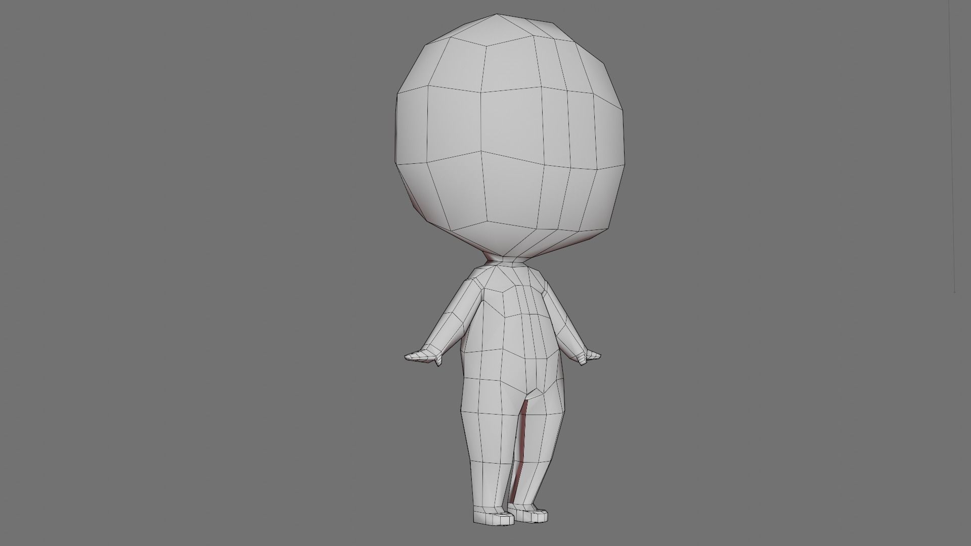 Simple Free Character Free low-poly 3D model_8