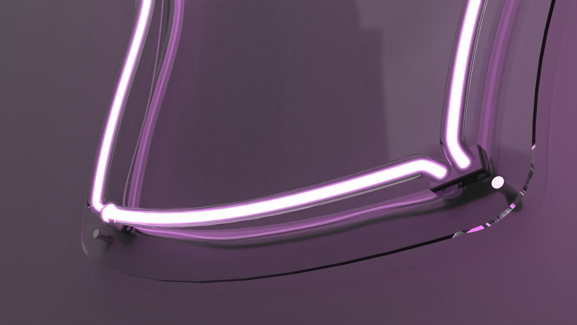 Korean Love Sign - Neon Sign 3D model_5