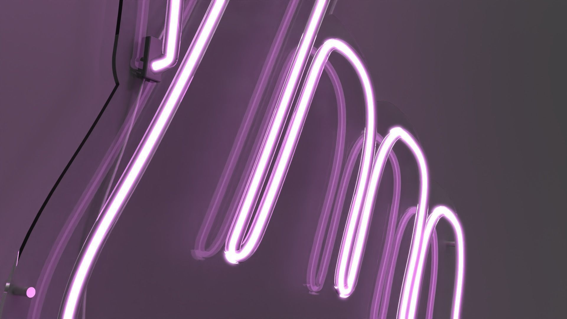 Korean Love Sign - Neon Sign 3D model_2