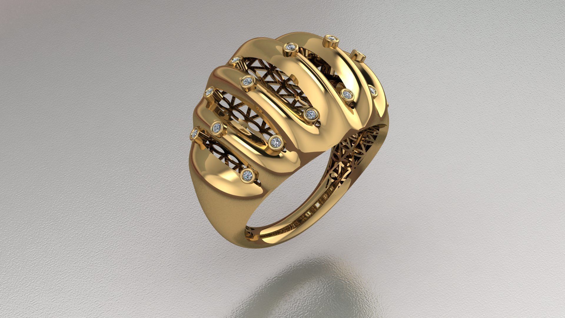 Rings 52 3D print model_2